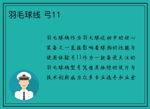 羽毛球线 弓11